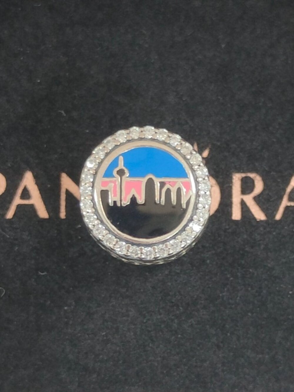 Pandora San Antonio Texas Exclusive Travel Charm Bead Button S925 Silver Pendant